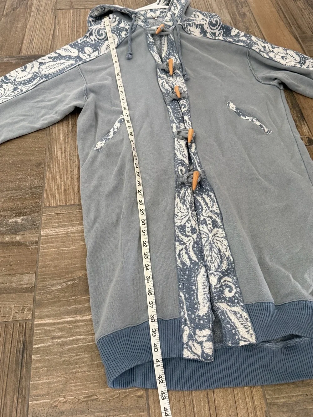 Free People Last Splash Sweatshirt In Windward Blue Combo size medium